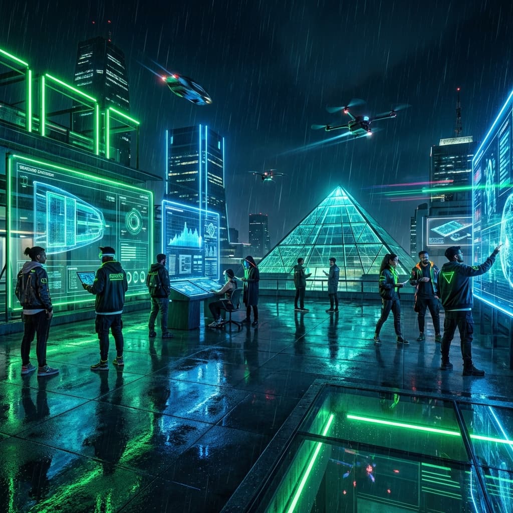 Futuristic Mexico City Rooftop